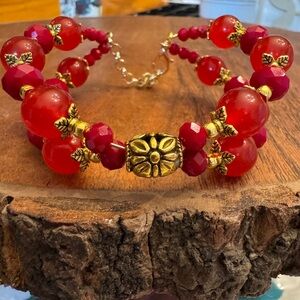 Handmade Memory Wire Cuff Bracelet